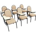 Ver imagem 1 de Kit com 6 Cadeiras para Auditórios Linha Hotel Bege