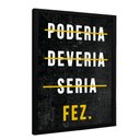 Ver imagem 1 de Quadro Decorativo Motivacional Coruja em Sabedoria em Moldura Tradicional 1cm Preta 20x30cm Tacolado
