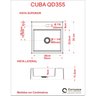 Kit Cuba Q355 Torneira Luxo 1195 Metal Válvula Click 1 Polegada B Sifão Cromado Flexível Compace - 8