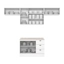 Ver imagem 5 de Cozinha Compacta Amy Casa 812 7 Portas 3 Gavetas MDF 280cm Branco Casa 812
