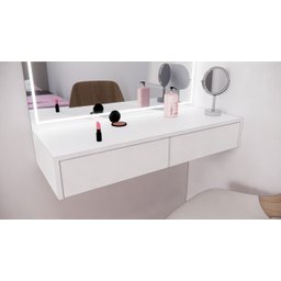 Bancada Penteadeira 2 gavetas 100% MDF - 3