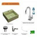 Ver imagem 3 de Kit Cuba Q355 Torneira Luxo 1195 Metal Válvula Click 1 Polegada B Sifão Cromado Flexível Compace