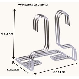 Sapateira Organizador de Armário para Calçados Tenis Sapato - Kit com 9 Unidades - 4