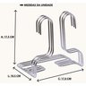 Sapateira Organizador de Armário para Calçados Tenis Sapato - Kit com 9 Unidades - 4