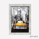 Ver imagem 2 de Porta Retrato 15x21 com Vidro Moldura Prata Marmorizado Luxo