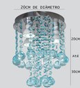 Ver imagem 6 de Kit Luminárias Moderna Para Quarto Sala Lavabo Base De Inox:Bivolt/20cm