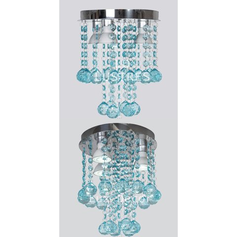 Kit Luminárias Moderna Para Quarto Sala Lavabo Base De Inox:Bivolt/20cm