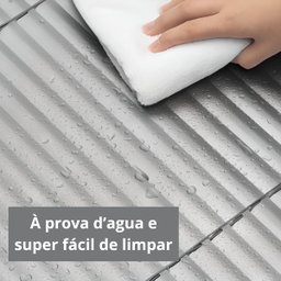 Cortina Persiana Horizontal Preto L=1,60m X A=1,30m Pvc + Broca Vídea Parede Concreto 6mm X 100mm - 7