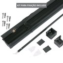 Ver imagem 5 de Cortina Persiana Horizontal Preto L=1,60m X A=1,30m Pvc + Broca Vídea Parede Concreto 6mm X 100mm