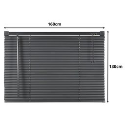 Cortina Persiana Horizontal Preto L=1,60m X A=1,30m Pvc + Broca Vídea Parede Concreto 6mm X 100mm - 2