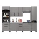Ver imagem 1 de Cozinha Modulada Compacta Torre Quente 6 Peças Diamante Cinza/Chumbo/Titânio