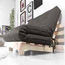 Ver mais imagens de Futon Casal Tokio Sofa Cama Chumbo Acquablock com Madeira Maciça