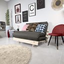 Ver imagem 5 de Futon Casal Tokio Sofa Cama Chumbo Acquablock com Madeira Maciça