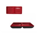 Ver imagem 1 de Prato De Melamina Japonesa Quadrado Duplo 14,5x7cm