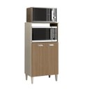 Ver imagem 2 de Balcão Multiuso Microondas e Fono Elétrico 2 Portas Prisma Hr Móveis