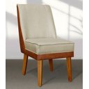 Ver imagem 2 de Kit 6 Cadeiras Virgínia Linho Bege Courissimo Nozes Linho Nozes Bege