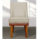 Ver imagem 1 de Kit 6 Cadeiras Virgínia Linho Bege Courissimo Nozes Linho Nozes Bege