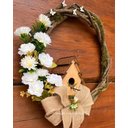 Ver imagem 3 de Enfeite de Porta de Entrada Guirlanda de Flores Brancas