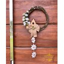 Ver imagem 1 de Enfeite de Porta de Entrada Guirlanda de Flores Brancas