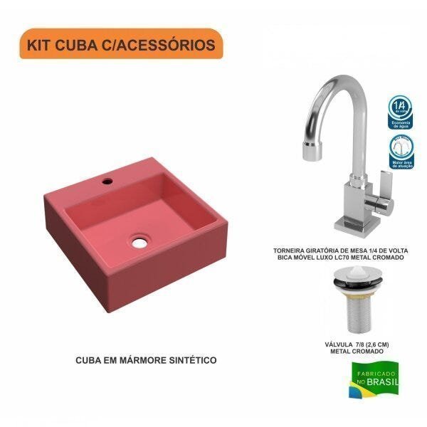 Kit Cuba Q355 Torneira Luxo 1195 Válvula 1 Polegada Compace - 3