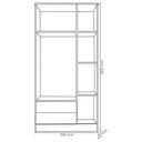 Ver imagem 4 de Guarda Roupa 3 Portas e 2 Gavetas Doce Sonho e Berço Branco – Qmovi