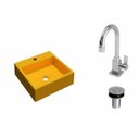 Ver imagem 2 de Kit Cuba Q355 Torneira Luxo 1195 Válvula Click 1 Polegada B Compace