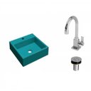 Ver imagem 2 de Kit Cuba Q355 Torneira Luxo 1195 Válvula Click 1 Polegada B Compace