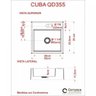 Kit Cuba Q355 Torneira Luxo 1195 Válvula Click 1 Polegada B Compace - 6