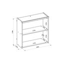 Ver imagem 4 de Armário de Cozinha Modulado Allure C/ 2 Portas 80cm Jequitiba/gris Fosco - Linea Brasil