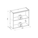 Ver imagem 3 de Armário de Cozinha Modulado Allure C/ 2 Portas 80cm Jequitiba/gris Fosco - Linea Brasil
