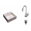 Ver imagem 2 de Kit Cuba Q355 Torneira Luxo 1195 Válvula Click 1 Polegada G Compace