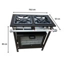 Ver imagem 2 de Fogão 2 Bocas Cefaz com Forno Linha Diamond Baixa Pressão CFZD-006