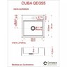 Kit Cuba Q355 Torneira Luxo 1195 Válvula Click 1 Polegada G Compace - 6