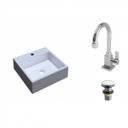 Ver imagem 2 de Kit Cuba Q355 Torneira Luxo 1195 Válvula Click 1 1/2 Polegada Compace