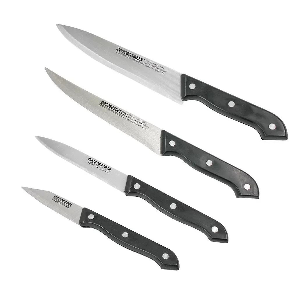 Kit Churrasco 7 Peças Inox Tabua Facas Amolador Descascador