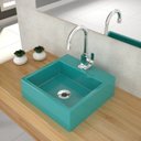 Ver imagem 1 de Kit Cuba Q355 Torneira Luxo 1195 Metal 1/4 Volta Compace