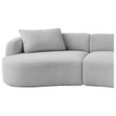 Ver imagem 5 de Sofá 3 Lugares Bellagio 180cm Orgânico Luxo Recepção Escritório Bouclé