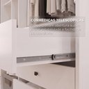 Ver imagem 3 de Guarda-Roupa Casal com Espelho 6 Portas e 6 Gavetas Multimóveis Crnvh-GRP140 Neve