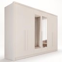 Ver imagem 2 de Guarda-Roupa Casal com Espelho 6 Portas e 6 Gavetas Multimóveis Crnvh-GRP140 Neve