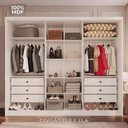 Ver imagem 5 de Guarda-Roupa Casal com Espelho 6 Portas e 6 Gavetas Multimóveis Crnvh-GRP140 Neve