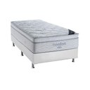 Ver imagem 1 de Cama Box Solteiro: Colchão Molas Ortobom SuperPocket Freedom Visco + Base CRC Courano White(88x188)