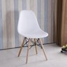 Kit 06 Cadeiras Eames Charles Eiffel - Branco Branco - 5