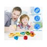 Brinquedo Educativo Encaixe Formas Geométricas Madeira Game Land - 5