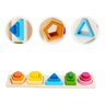 Brinquedo Educativo Encaixe Formas Geométricas Madeira Game Land - 4