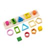 Brinquedo Educativo Encaixe Formas Geométricas Madeira Game Land - 2