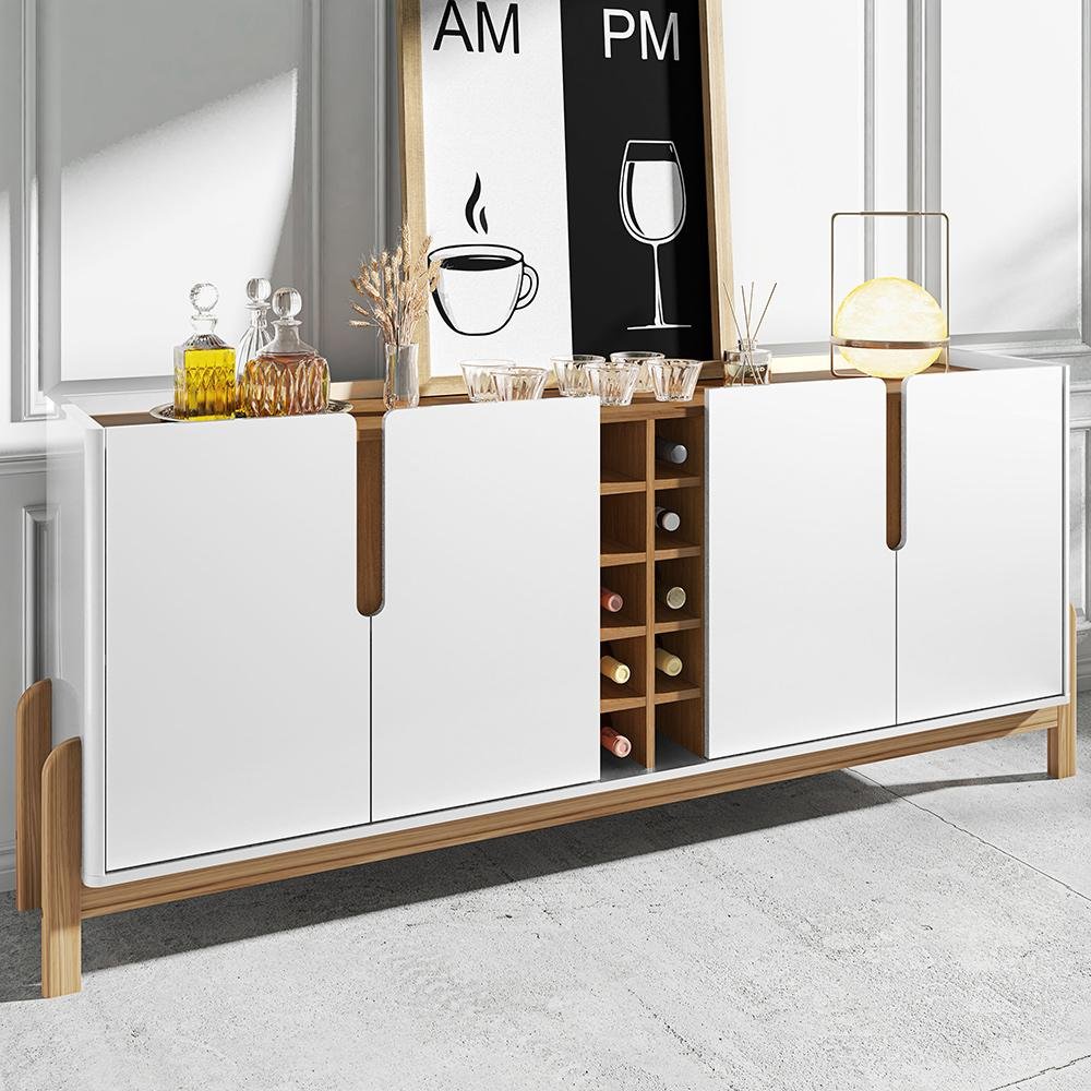 Buffet 190cm 4 Portas Lizz Casa D Branco/cedro - 1