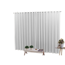 Ver imagem 1 de Cortina 4,00x2,30 Sala Quarto Cozinha Voil Forro Blackout:gelo