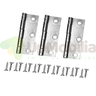 Kit Dobradiças Quadrada 3x2x1,7 - Zinco - Pct C/ 3 Peças P/ 1 Porta - 1