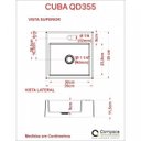 Ver imagem 7 de Kit Cuba Q355 Válvula Click 1 Polegada B Sifão Pvc Flexível Compace
