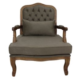 Poltrona King Clássica Capitonê Verniz Imbuia e Veludo Texturizado Marrom - 2